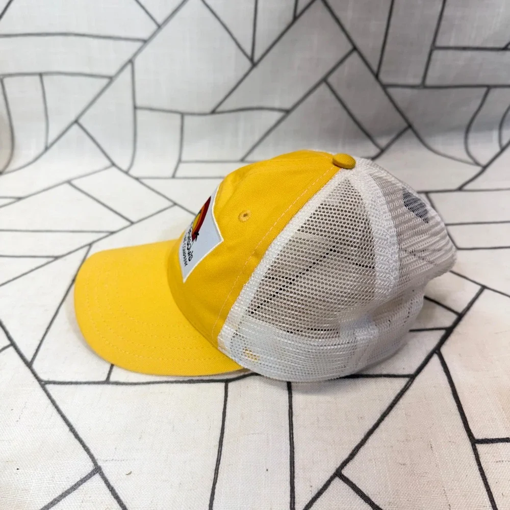 Cinnamon Rainbows Surf Company Trucker Hat Kids Yellow Mesh Snapback Patch Cap
